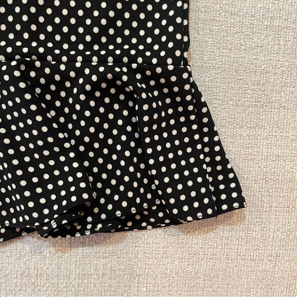 Michael Kors 12 black skirt w/off white dots. - Picture 2 of 6